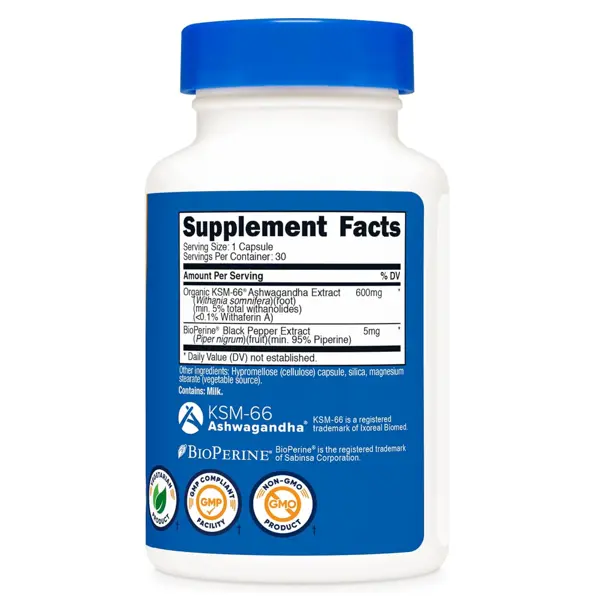 Nutricost Ksm-66 Ashwagandha Root Extract 600mg Capsules